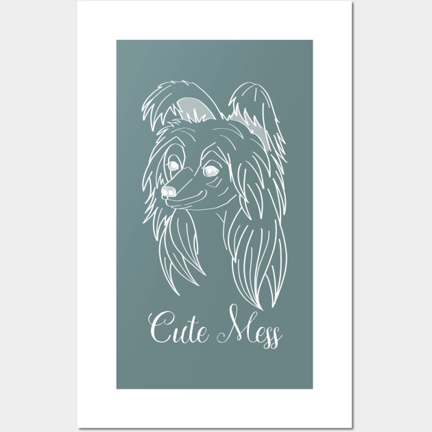 Cute Mess Chinese Crested Wall Art by Athikan